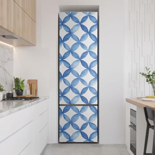 Alfombrilla magnética de cocina para decorar la tapa del frigorífico con flores 60x205 cm 3