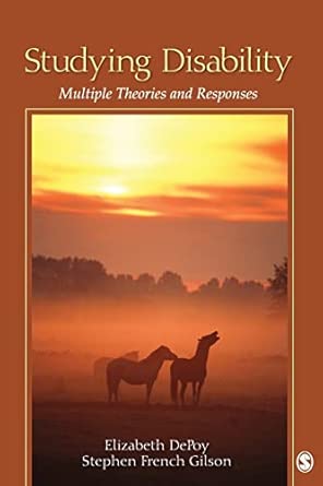 Studying Disability: Multiple Theories and Responses book cover