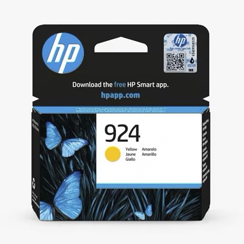 Image of HP 924 (4K0U5NE) Yellow Original Printer Cartridge OfficeJet Pro 8124e, 8122e, 8132e, 8135e, 8134e, 8125e All-in-One Printer