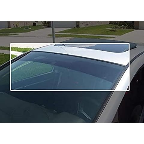 TRUE LINE Automotive Premium Nano Ceramic Front Windshield Tint Strip - Universal Rough Cut Windshield Visor - Superior Heat Reduction - Windshield Tint Strip Front Cover