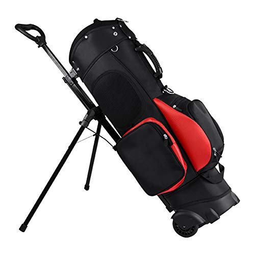 YTBLF Golf bag, travel wheel standard bracket caddy golf bag, full set of golf 13 club standard ball road trolley bag,B