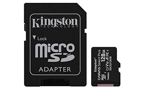 Kingston 128 GB micSDXC Canvas Select Plus 100R A1 C10 tarjeta+AD...