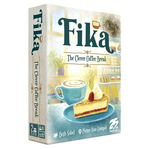 Fika , Two Player Coffee Shop Themed Strategy Card Game - 25th Century Games Cover