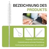 Szczotki do czyszczenia słomek i probówek 19cm – zestaw 8 nylonowych szczotek z uchwytem ze stali nierdzewnej, zestaw szczotek czyszczących idealne do Dyszy Czajnika, Ekspresów do Espresso i butelek