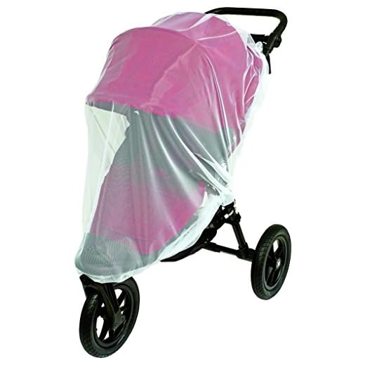 Sunnybaby 10138 Premium insektsskydd för XL-joggare som exempelvis Baby Jogger City Elite, tfk Adventure och många andra fler, vit – kvalitet: Made IN GERMANY