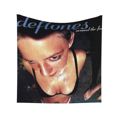 Fortiaboott Deftones Around The Fur Music Album Poster Póster Mural Salón Dormitorio Tapiz Decoración Pared Tamaño 28" x 28" Arte decorativo sin marco Regalo Tela de pared para colgar en pared (70 x