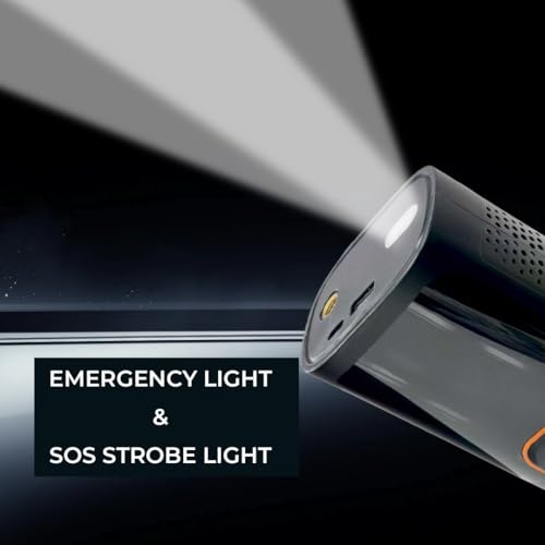Image of Pronod Portable Tyre Inflator for Car and Bike | Tyre Inflator Kit Works |LED Display, 150 PSI, 4000 Mah Battery, Fast Inflation Pressure Detection air Pump Compressor for Cycles, Balls -12m Warranty