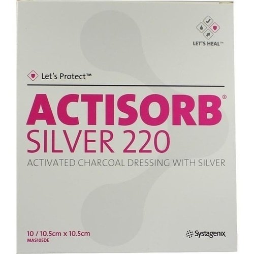 ACTi Sorb 220 Silver 10,5 x 10,5 cm Compresse Sterili 10 ST Compresse
