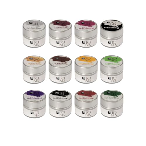 Kit de Pintura en Gel para Uñas TONES 12 Colores 5 mL miniatura 1