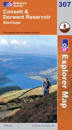 OS Explorer map 307 : Consett & Derwent Reservoir