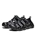 KEEN Men's Hyperport H2 Breathable Easy On Comfortable Hiking and Water Sandals, Black/Steel Grey, 13