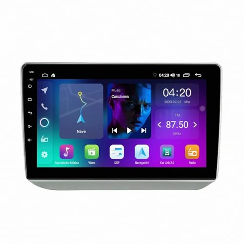 Radio coche 2 DIN con Carplay y Android Auto para disfrutar de Siri y navegación en tu Skoda