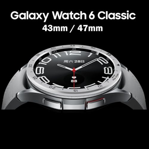 Bisel para Samsung Galaxy Watch 6 Classic 47mm en aluminio plata 2