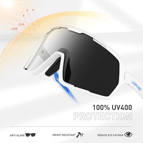 KAPVOE Photochromic Cycling Glasses Sports Sunglasses for Men Women UV400 Protection Bicycle MTB Mountain Bike Glasses — view 5