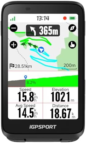 iGPSPORT BiNavi GPS Bicicleta, Análisis Entrenamiento Función Rec...