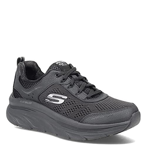 Skechers Women's D'lux Walker-infinite Motion, Black, 113