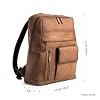 VELEZ Tan Full Grain Leather Messenger Bag + Top Grain Leather Backpack For Men