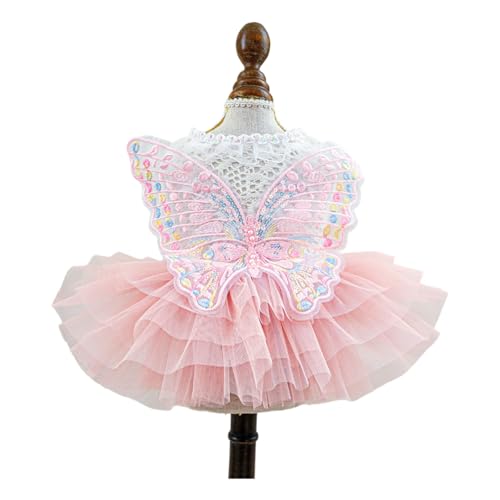 Disfraz Vintage para Perro Tutu Encaje Mariposa S miniatura 1