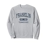 Photo Gallery franklin tennessee tn, design sportivo atletico vintage felpa Photo Gallery franklin tennessee tn, design sportivo atletico vintage felpa