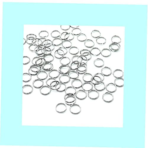 PAKEY 50 Pcs Split Rings Small Key Rings Bulk Keychain Rings for Keys Organization DIY Crafts Keyrings 9mm Jewelry Accessories and Peripherals - imagen 2