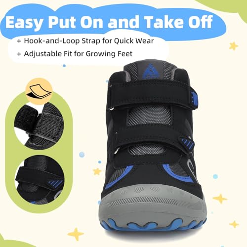 Image of Mishansha Kids Water Resistant Hiking Boots, Boys Girls Anti Collision Anti-Skid Athletic Outdoor Ankle Adventure Trekking Shoes