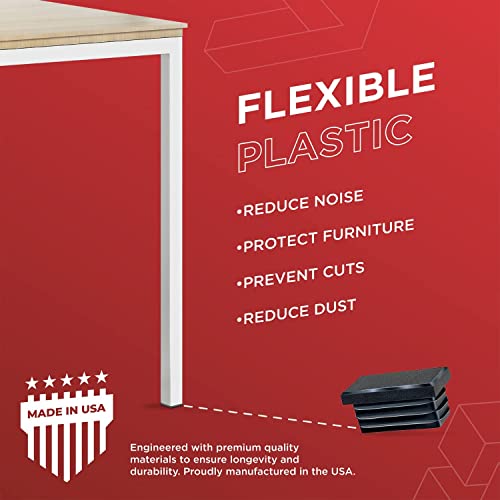 Inserto rectangular duradero de 1 x 1.5 pulgadas de plástico para protección de vallas 5