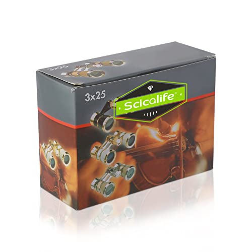 Scicalife 3X25 Theater Glasses Opera Binocular, Binocular With Chain, Hd Wide-Angle Binoculars, Vision Binoculars For Bird Watching, Outdoor Hunting, Travel, Sightseeing #TOP3