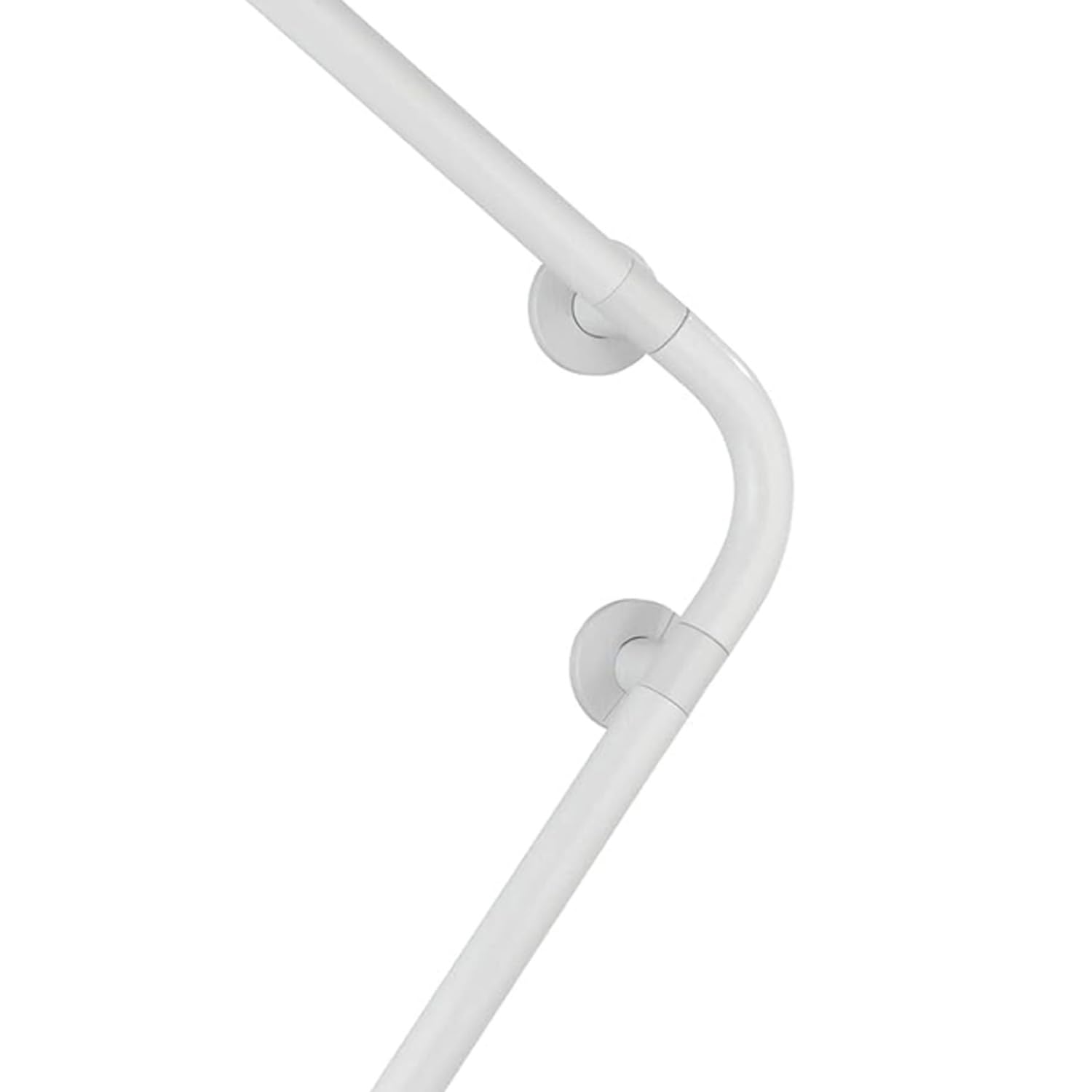 Maniglia di Sicurezza per Bagno - Maniglione di Sicurezza per Doccia e Vasca da Bagno, in Alluminio, 78x55.5x8.2cm, Bianco