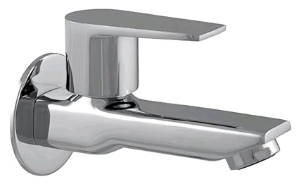 NENOWARE Racer BIB Cock with Wall Flange Brass & Chrome Finish