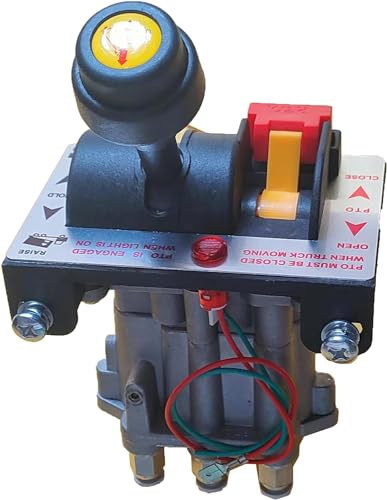 Wryxia PTO Control Valve Set for Dump Pump, PTO Switch Dual Valve Air Kit With Kickout, Pneumatic Control for Dump Truck Tipper (Valve)