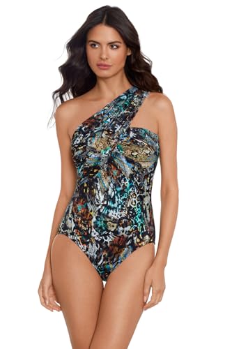 MagicSuit Women's Swimwear Mirage Goddess One Shoulder Underwire Bra One Piece Swimsuit