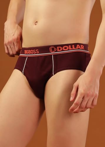 Image of Dollar Bigboss Men's Solid Cotton Brief (Colour May Vary)