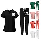 【Regalo Personalizado de Uniformes Especializados】: Este uniforme sanitario mujer o uniforme enfermera personalizado es ideal como regalo para médicos, enfermeros, auxiliares de enfermería y esteticistas en cualquier festividad. También funciona como un regalo práctico para quienes usan uniforme empleada hogar o uniforme limpieza mujer, transformando un atuendo laboral en un detalle pensado.