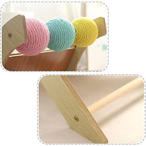 WeiLaiKeQi Arranhador durável para gatos, brinquedo interativo, grind, garras, corda de sisal, arran