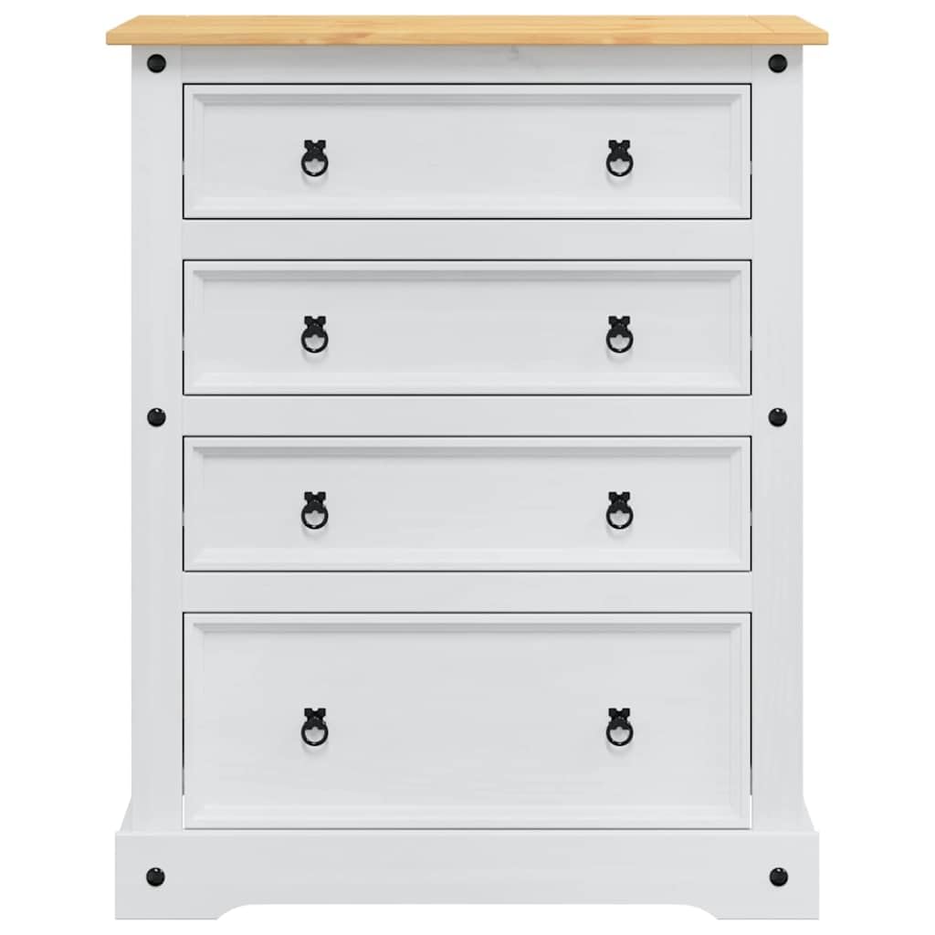 Baúl de almacenamiento de madera maciza de pino blanco, 92 x 48 x 114 cm