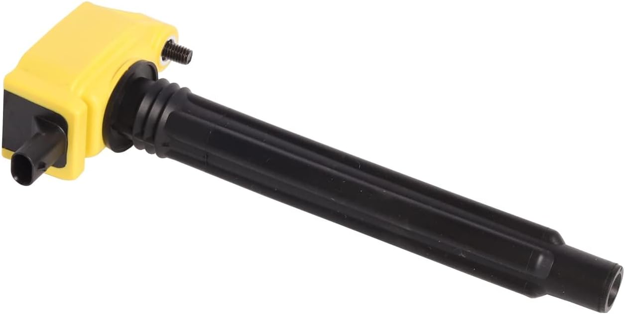 ENA Set of 4 Yellow Ignition Coil with 4 Platinum Spark Plug Compatible with Chrysler Dodge Fiat Jeep 200 Dart Zephyr 500X Cherokee Compass 2.4L Replacement for UF751 68242286AA 0221504037 4505