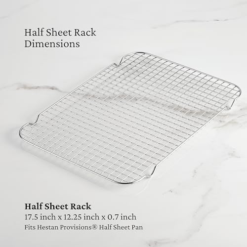 Hestan Provisions OvenBond – 13\" x 18\" Stainless Steel Half Sheet Pan Cooling Rack – Set of 2 - Thumbnail 3