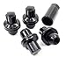 Set of 4 Veritek 14x1.5mm 1.85 Inch Length 0.90 Inch Shank 19mm Key Hex OEM Black Mag Seat Wheel Locks for Range Rover Factory Wheels
