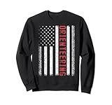 Orienteering American Flag 4th of July Sweatshirt