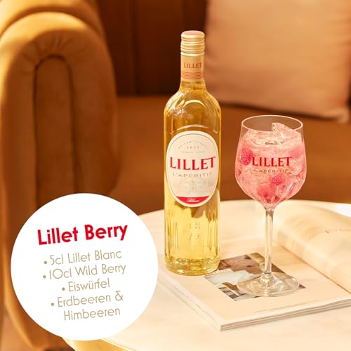 Lillet Blanc – Französischer Weinaperitif mit fruchtig-frischem Geschmack – 1 x 0,75 l