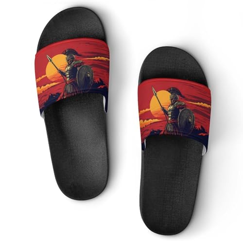 Ancient Greek Spartan House Sandals Slip On Bathroom Slippers Beach Summer Shoes for Men Women