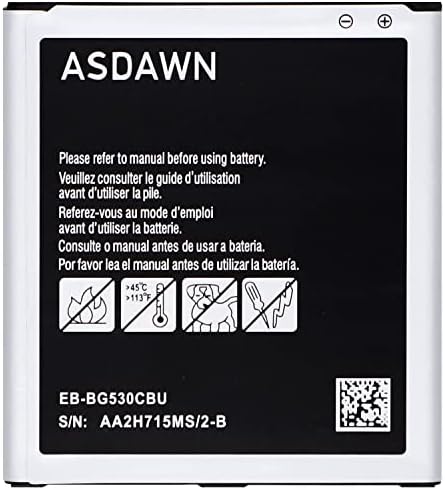 ASDAWN for Samsung Galaxy J3 EB-BG530CBU Battery Replacement,G530 Battery for Galaxy On5/ Galaxy Grand Prime SM-G530/ Galaxy J3 J327A J327P J320V J320A J320F J320P EB-BG530BBE EB-BG530BBC