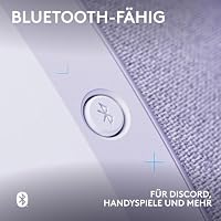 Logitech G G321 Lightspeed kabelloses Bluetooth-Gaming-Headset, dynamischer Komfort und Passform, 16-kHz-Schwingmikrofon, über 20 Std. Akkulaufzeit, PC, PS4, PS5, Nintendo Switch, Mobilgerät – Weiß – Ansicht 5