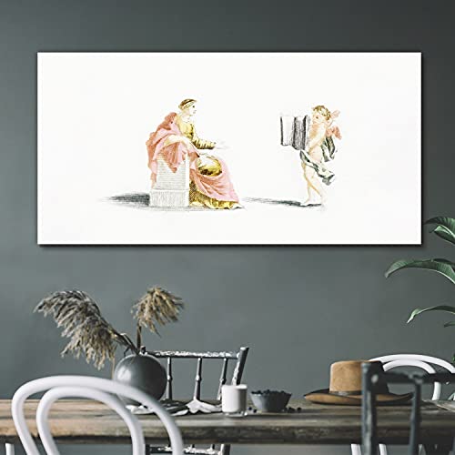 Image sur toile anges vintage 120x60cm impression d'interieur