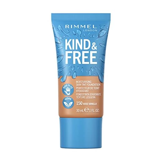 Rimmel Kind & Free Base de Maquillaje, Tono 150 Rose Vanilla, 30 ml