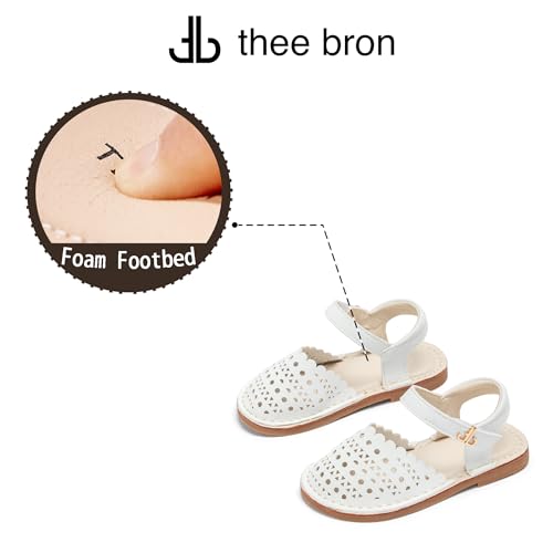 Image of THEE BRON Toddler Girls Espadrilles Sandals Hollow Out Rustic Dress Shoes