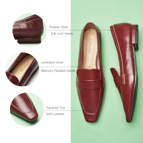 Image of C.Paravano Women's Loafer Flat | Loafers for Women | Slip-on Flats Shoes | Business Casual Shoe | Slip-on Penny Loafers for Women