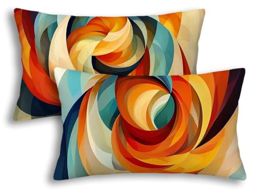 Housse de coussin extérieur imperméable 50x80 déperlante double face - 2