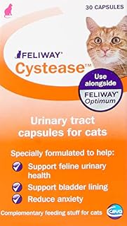 FELIWAY Cystease, for stress-related bladder problems in cats Capsules, 30 Count (Pack of 1)