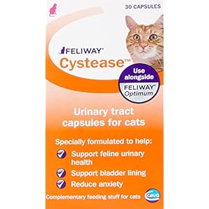 FELIWAY Cystease, for stress-related bladder problems in cats Capsules, 30 Count (Pack of 1)